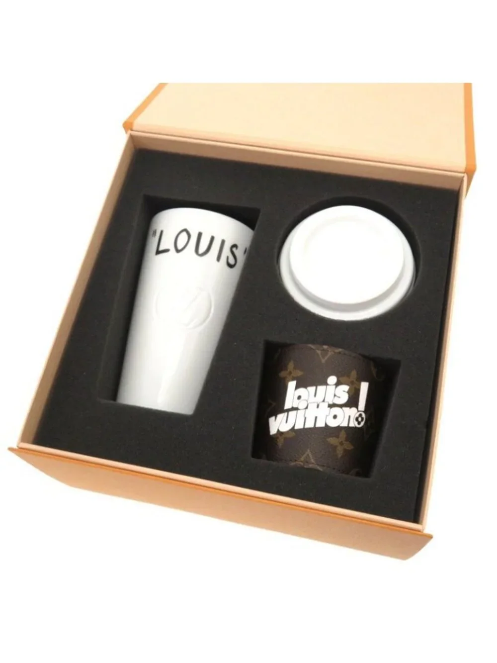 Louis Vuitton Monogram Cup Gi0653 Tumbler Ceramic White 0029
